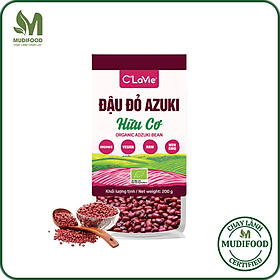 Đậu Đỏ Azuki Hữu Cơ C'Lavie 200g - Dùng Nấu Sữa Hạt, Chè, Cháo Ăn Dặm Cho Bé, Eatclean, Giảm Cân, Tốt Người Ăn Chay, Healthy