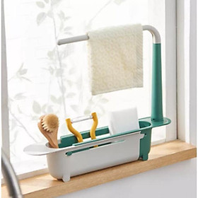 Mua Giá để ráo nước trên chậu rửa chén nhà bếp ( để miếng rửa chén   chùi xoong nồi   treo khăn lau bếp ) tiện lợi