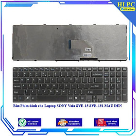 Bàn Phím dành cho Laptop SONY Vaio SVE-15 SVE-151 MÀU ĐEN - Hàng Nhập Khẩu