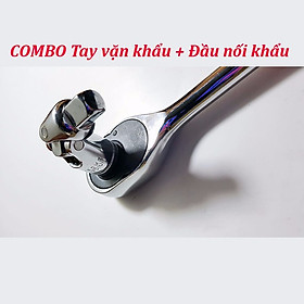 Mua Combo Tay khẩu + đầu nối khẩu vặn đa góc