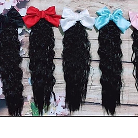 Kẹp tóc giả cho bé cài nơ cao cấp