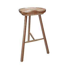 Mua Ghế quầy bar gỗ tự nhiên ( 100% Gỗ ASH ) ba chân CB2149-W đẹp kiểu dáng hiện đại tinh tế