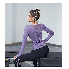 ÁO THỂ THAO Nữ Dài Tay Mix Lưới