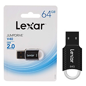 Mua USB Lexar 64GB JumpDrive V40 USB 2.0 (LJDV40-64GAB) - Hàng Chính Hãng