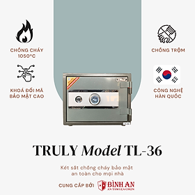 Mua Két Sắt Chống Cháy Gia Đình TRULY TL-36 Chống Cháy  Chống Trộm Công Nghệ Hàn Quốc 55kg Bảo Hành 5 Năm - Hàng Chính Hãng