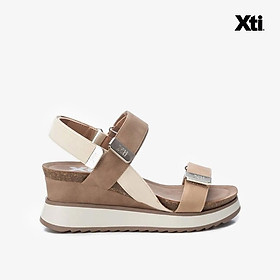 Hình ảnh Giày Đế Xuồng Nữ XTI Taupe Pu Ladies Sandals