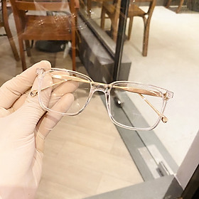 Gọng Kính Cận Nam Nữ Moss Store Dáng Vuông Chất Liệu Nhựa Kết Hợp Kim Loại