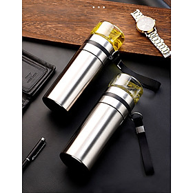 Mua Bình Pha Trà Giữ Nhiệt Bằng Inox 02 Lớp Cao Cấp Dung Tích 350 ml