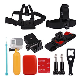 Bộ Đai Đeo Ngực 8 Trong Một Gồm Phao Xoay 360° Dây Đeo Cổ Tay Xoay 360° Cờ Lê Vít Cho Gopro Hero 4/3 + / 3/2/1 Camera Hành Trình SJCAM SJ4000 SJ5000