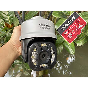 TẶNG THẺ XỊN 64GB -CAMERA YOOSEE 5.0 MPX SIÊU SẮC NÉT, XEM ĐÊM FULL MÀU, CHỐNG NƯỚC TUYỆT ĐỐI, ĐÀM THOẠI 2 CHIỀU -HÀNG NHẬP KHẨU