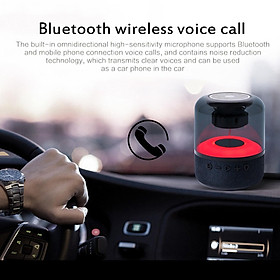 Portable Glass Wireless Bluetooth Speaker Transparent 360° Stereo Sound
