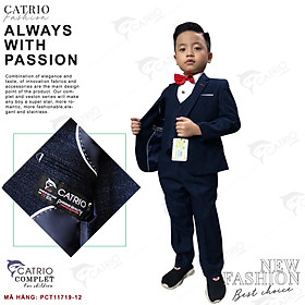BỘ ĐỒ VEST BÉ TRAI CATRIO PCT11719/12 là bộ đồ vest bé trai từ 2 tuổi (12kg) đến 12 tuổi(50kg) có 3 chi tiết áo vest bé trai, quần dài áo ghi lê, vải dạ cao cấp mềm mượt phù hợp với lễ tết tiệc cưới sự kiện tốt nghiệp thôi nôi sinh nhật