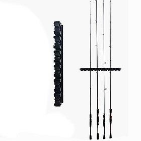Horizontal or Vertical Style Rod Display Rack Fishing Boat Pole Storage Stand Holder Wall Mounted Fishing Rod Holder Hiking Pole Sticks