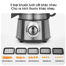 Máy thái rau củ quả đa năng chuyên nghiệp dùng cho nhà hàng, khách sạn. Thương hiệu Mỹ cao cấp Leeka - Q1C