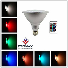 Bóng đèn led đổi màu RGB 20W đui xoáy