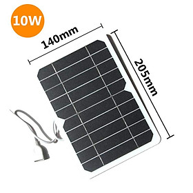 Bảng điều khiển năng lượng mặt trời di động ngoài trời Linh hoạt 5V USB cho bộ sạc điện thoại di động di động Cắm trại đi bộ đường dài Du lịch đi bộ đường dài 5W/10W