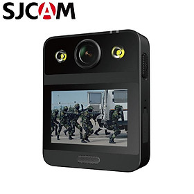 SJCAM A20 Waterpable Gearbable Wear Security Body Cody Camera Camera có đèn LED Phương án phát hiện Đèn LED Máy ảnh hành động: Đen