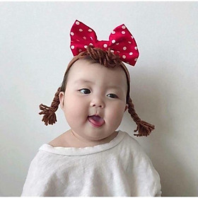 Băng đô tóc giả, turban cho bé