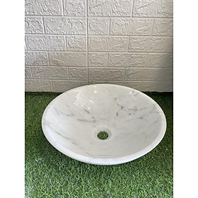 Mua chậu rửa mặt đá tự nhiên(trắng vân)