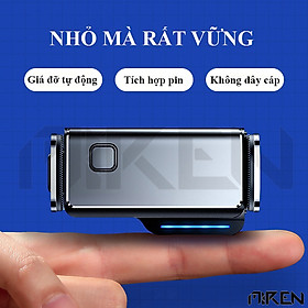 Hình ảnh Review Giá Đỡ Điện Thoại Ô Tô Xe Hơi Hợp Kim Nhôm Hàng Không – Tự Động – Thông Minh - Xoay Chuyển Đa Góc Độ -– Mini Hàng Chính Hãng 