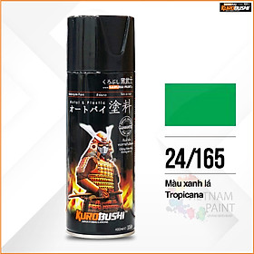 Sơn xịt Samurai Kurobushi - MÀU XANH LÁ TROPICANA 165 (400ml)