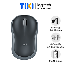 Chuột không dây Logitech M185 - Hãng chính hãng - Màu