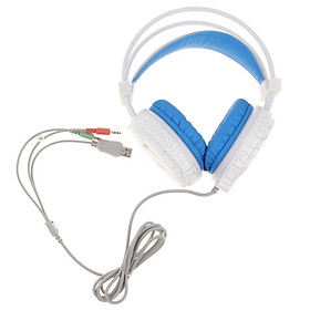 Gaming Headset With Microphone, Headphone with LED Light for Laptop Mobile Phones PC