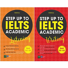 Combo 2Q Sách Luyện Thi Ielts: Step Up To Ielts Academic Listening + Step Up To Ielts Academic Writing 