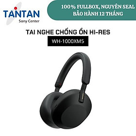 Tai nghe Sony Bluetooth WH-1000XM5 -Chống ồn thế hệ mới-Hỗ trợ Hi-Res Audio | Hàng Chính Hãng