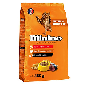 Thức ăn cho mèo Minino Tuna Flavored 480gr