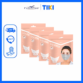 [UV MASK] Khẩu trang y tế 5 lớp UV Famapro chống nắng hiệu quả với form rộng hơn,che chắn tốt hơn