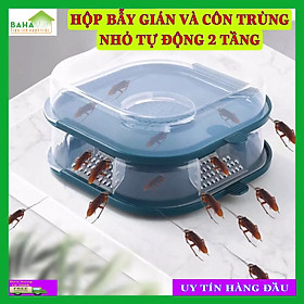 HỘP BẪY GIÁN VÀ CÔN TRÙNG NHỎ TỰ ĐỘNG 2 TẦNG "BAHAMAR" Thiết Kế cửa để gián sẽ đi qua cửa sập không quay ra được và được bị mắc kẹt.