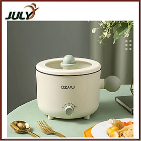Mua Nồi LẨU MINI Đa Năng OZHU 2 Nấc Nhiệt Kèm Giá Hấp  - JL