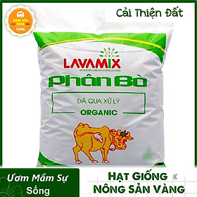 Phân Bò Hữu Cơ Tiện Lợi Không Mùi Hôi 10dm3 lavamix - Nông Sản Vàng