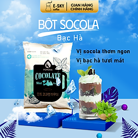 Bột Socola Bạc Hà POMONA Mint Chocolate Powder Nguyên Liệu Pha Chế Cà Phê, Latte, Mocha, Đá Xay, Sữa Lắc Hàn Quốc 800g