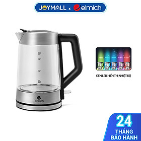 Mua Ấm Đun Nước Siêu Tốc Thuỷ Tinh Elmich KEE-8458 1.7L 2200W  Hàng Chính Hãng  Đèn Led Cảm Biến-JoyMall