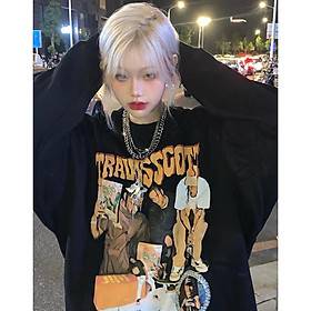 Áo sweater Travis Scott Unisex Form Rộng - Áo hoodie nỉ da cá thời trang In Hình Local Brand - Beshine Store