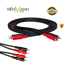 Cặp Dây Cáp Loa Kiểm Âm Hosa 2 Đầu RCA Hoa Sen CRA-202, CRA-203 Studio Monitor Cable Hàng Chính Hãng - Kèm Móng Gẩy DreamMaker