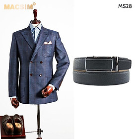 Thắt lưng nam da thật cao cấp nhãn hiệu Macsim MS28