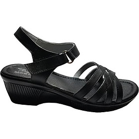 Giày Sandal Nữ Đế Xuồng BIGGBEN Da Bò Thật SDN38 - 38