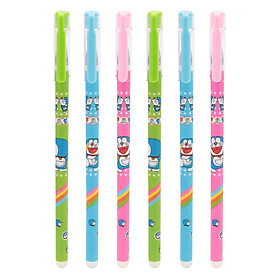 Vỉ 6 Cây Bút Gel Xóa Được Ngòi HY-085A - Mực Tím (0.38 mm)