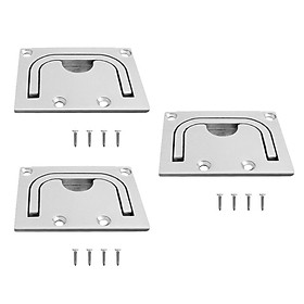 3pcs Boat  Locker Lift Pull  Handle Marine Stainless Steel Fitting