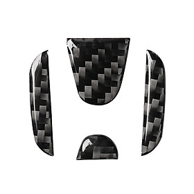 Carbon Fiber Style Inner Steering Wheel Cover Trim For