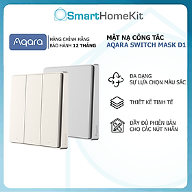 Mặt công tắc Aqara D1 Màu Vàng/Xám thay thế cho công tắc Aqara Smart Switch D1 - Hàng Chính Hãng