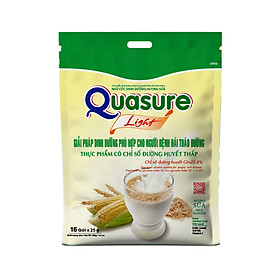 Combo 2 túi Bột ngũ cốc Quasure light túi 400 gram Bibica - Thực phẩm dành cho người ăn kiêng, người tiểu đường