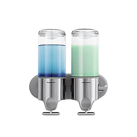 Bộ 2 bình đựng dầu gội sữa tắm treo tường dung tích 440ml Simplehuman BT1028 hàng chính hãng