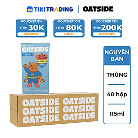 Thùng 40 hộp Sữa yến mạch OATSIDE vị Đậm Đà Deluxe 115ML