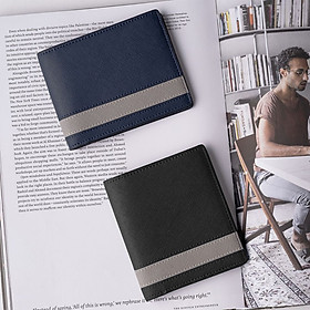 VÍ NGẮN GẬP DA Bóp COSMOS Da Saffiano Nhập Khẩu Cao Cấp Chống Thấm Nước Unisex Nam Nữ Chuẩn Leonardo DOLANTO