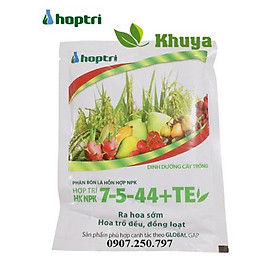 Phân bón Hợp Trí HK NPK 7-5-44+TE gói 250gr Ra hoa sớm Hoa trổ đều đồng loạt