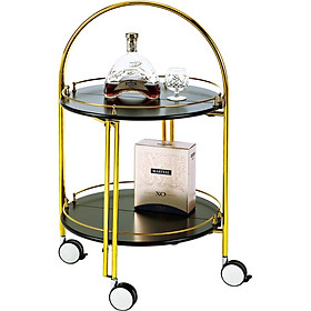 Mua Xe đẩy phục vụ đồ uống thức ăn  Mã C-88B  Thương hiệu Chinasouth  Thiết kế hình tròn  Có thể gập lại